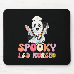 Groovy Spooky Labor und Lieferung Krankenwagen Hal Mousepad
