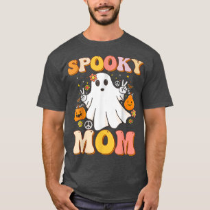 Groovy Spooky Mama Ghost Boo Halloween Kostüm Rett T-Shirt