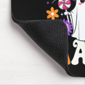 Groovy Spooky Mama Halloween Ghost Pumpkin Hallowe Mousepad (Ecke)