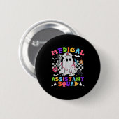 Groovy Spooky Medical Istant Squad Niedlich Hallow Button