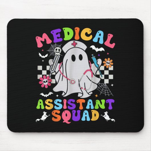 Groovy Spooky Medical Istant Squad Niedlich Hallow Mousepad (Vorne)