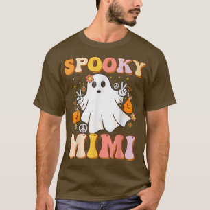 Groovy Spooky Mimi Ghost Boo Halloween Kostüm Ret T-Shirt