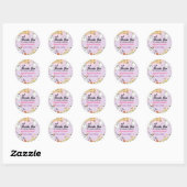 Groovy Spooky One Ghost Party Labels Runder Aufkleber (Blatt)