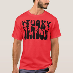 Groovy Spooky Season Boo Ghost Spooky Vibes Hallow T-Shirt