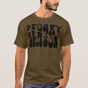 Groovy Spooky Season Boo Ghost Spooky Vibes Hallow T-Shirt