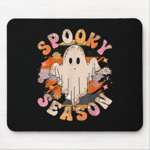 Groovy Spooky Season Ghost Halloween Mousepad