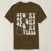 Groovy Spooky Vibes Boo Ghost Spooky Season Funny T-Shirt (Design vorne)