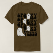 Groovy Spooky Vibes Boo Ghost Spooky Season Funny  T-Shirt (Design vorne)