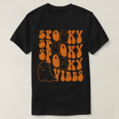 Groovy Spooky Vibes Boo Ghost Spooky Season Hallow T-Shirt (Design vorne)