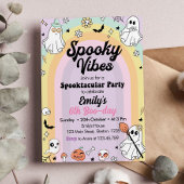 Groovy Spooky Vibes Ghost Birthday Einladung