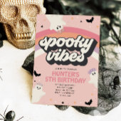 Groovy Spooky Vibes Girl Halloween Einladung