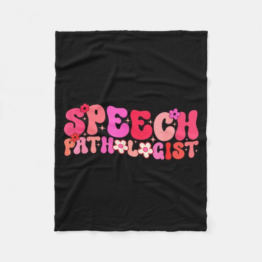 Groovy Sprachtherapeut Sprachtherapie Fleecedecke (Vorderseite)