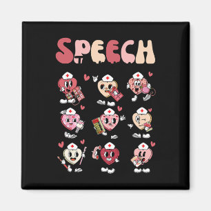 Groovy Sprachtherapie Valentinstag Herz Slp Va Magnet