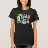Groovy SPREAD KINDNESS Retro Stop Bullying Choose T-Shirt (Vorderseite)