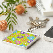 Groovy Spring Blume Power Schlüsselanhänger (Seite)