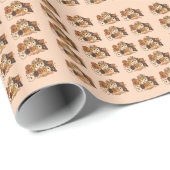 Groovy Spuk-Saison Retro-Halloween-Geschenk Geschenkpapier (Rolleneckpunkt)