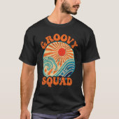 Groovy Squad 70er Ästhetische Nostalgie Retro 70er T-Shirt (Vorderseite)