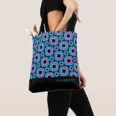 Groovy Square Pattern Personalisiert Tasche (Von Nahem)