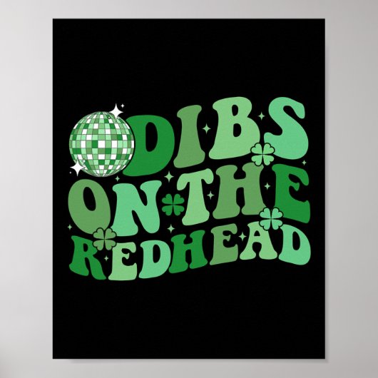 Groovy St Patricks Day Disco Poster (Vorne)
