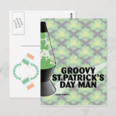 Groovy St Pats Day Postcard Postkarte (Vorne/Hinten)