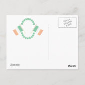 Groovy St Pats Day Postcard Postkarte (Rückseite)
