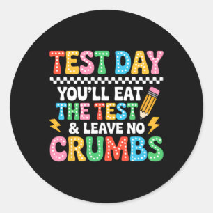 Groovy Staar Staat Test Tag Motivation Du Wirst Di Runder Aufkleber