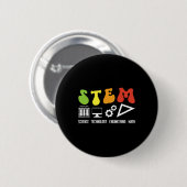 Groovy Stem-Lehrer Anerkennung Stem-Lehre Button (Vorne & Hinten)