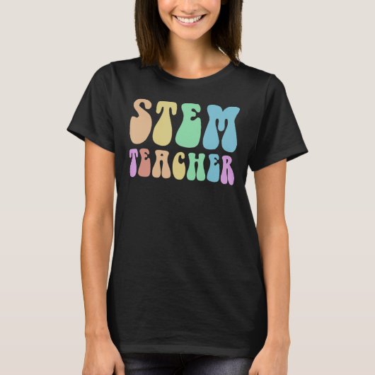 Groovy STEM LEHRER Technologie Crew STEM Squad Tee (Vorderseite)