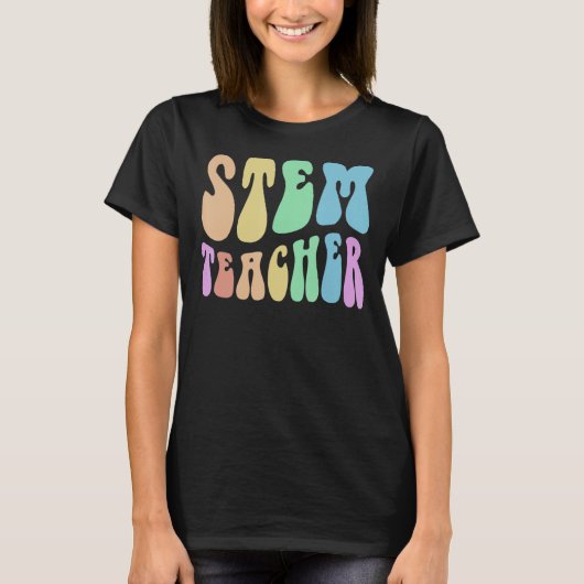 Groovy STEM TEACHER Technology Crew STEM Team Engi T-Shirt (Vorderseite)