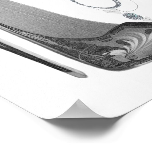 Groovy Stiletto und Sparkle Bling Poster (Ecke)