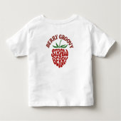 Groovy Strawberry Retro 70er Vibes Kleinkind T-shirt (Rückseite)
