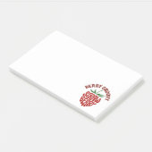 Groovy Strawberry Retro 70er Vibes Post-it Klebezettel (angewinkelt)