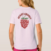 Groovy Strawberry Retro 70er Vibes T-Shirt (Rückseite)