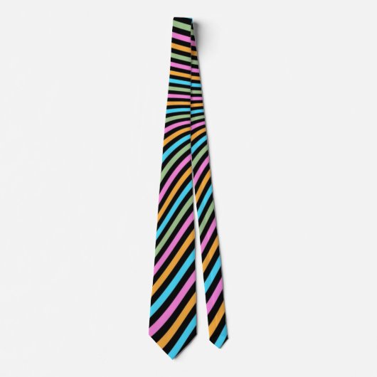 Groovy Stripes Design Krawatte (Vorderseite)