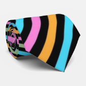 Groovy Stripes Design Krawatte (Gerollt)