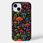 Groovy Style - Lebhafte biolumineszierende Pilze Case-Mate iPhone Hülle (Rückseite)