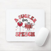 Groovy Sucker spricht Valentine Speech Patholog Mousepad (Mit Mouse)