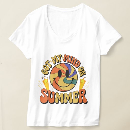 Groovy Summer Vibes Smiley T-Shirt (Ablage )