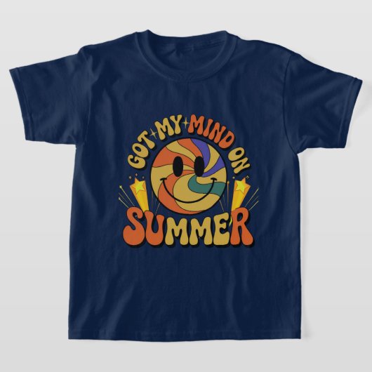 Groovy Summer Vibes Smiley T-Shirt (Ablage )