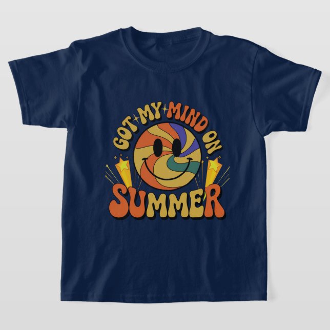 Groovy Summer Vibes Smiley T-Shirt (Ablage )