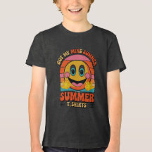 Groovy Summer Vibes Smiley T-Shirt