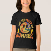 Groovy Summer Vibes Smiley T-Shirt Tri-Blend Shirt (Vorderseite)