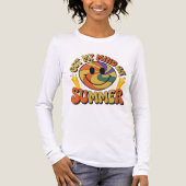 Groovy Summer Vibes Smiley T-Shirt Tri-Blend Shirt (Vorderseite)