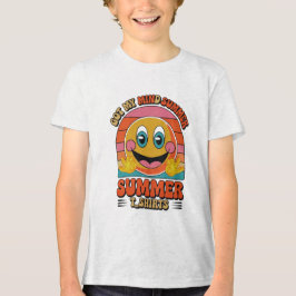 Groovy Summer Vibes Smiley T-Shirt Tri-Blend Shirt