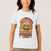 Groovy Summer Vibes Smiley T-Shirt Tri-Blend Shirt (Vorderseite)