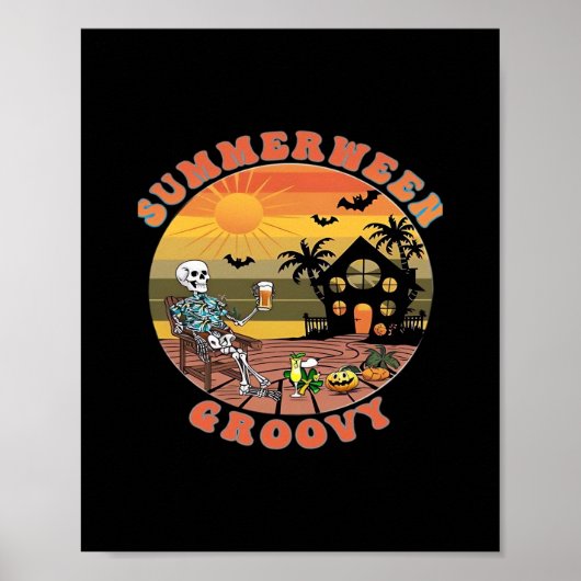 Groovy Summerween für erfrischende Wärme Classic Poster (Vorne)
