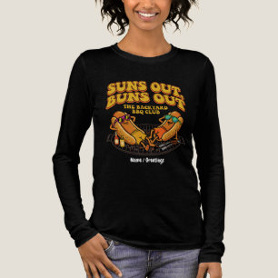 Groovy Suns Out Buns Out Hinterhof BBQ Club Lustig Tri-Blend Shirt