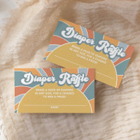 Groovy Sunshine Baby Showdusche Windeln Raffle Tic