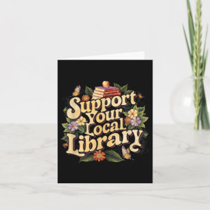Groovy Support für die Liebe des Bibliothekslesers Karte