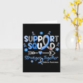 Groovy Support Squad Blue Ribbon Diabetes Awarenes Karte (Gelbe Blume)